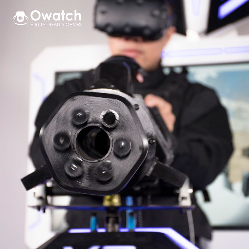 Virtual Reality Shooting Games Simulator Gatling VR Machine Gun Owatch