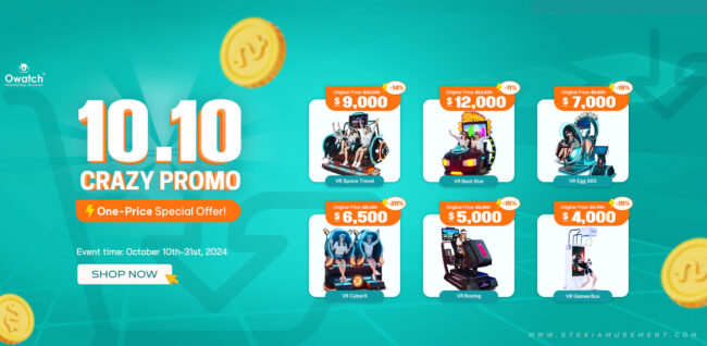Oct Promo VR Machine CRAZY PROMO! Selected VR machines, up to 20% off!